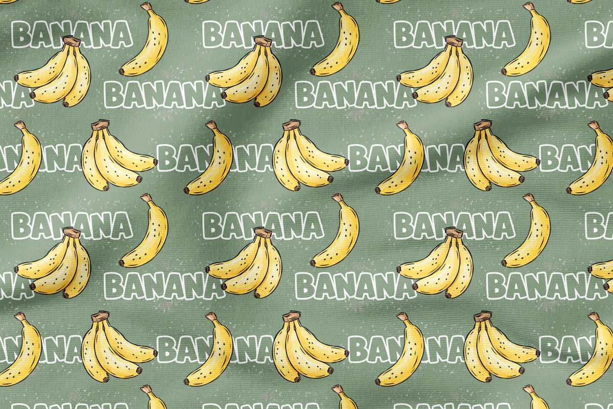 Banana Grün | auf verschiedenen Stoffarten