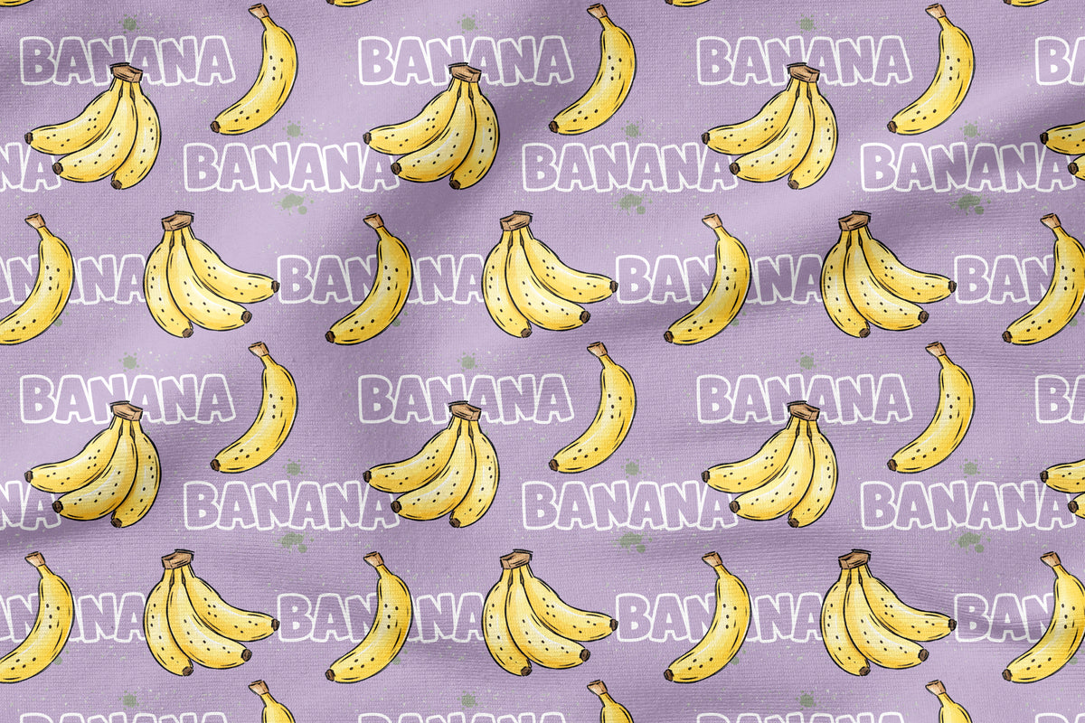 Banana Lila | auf verschiedenen Stoffarten