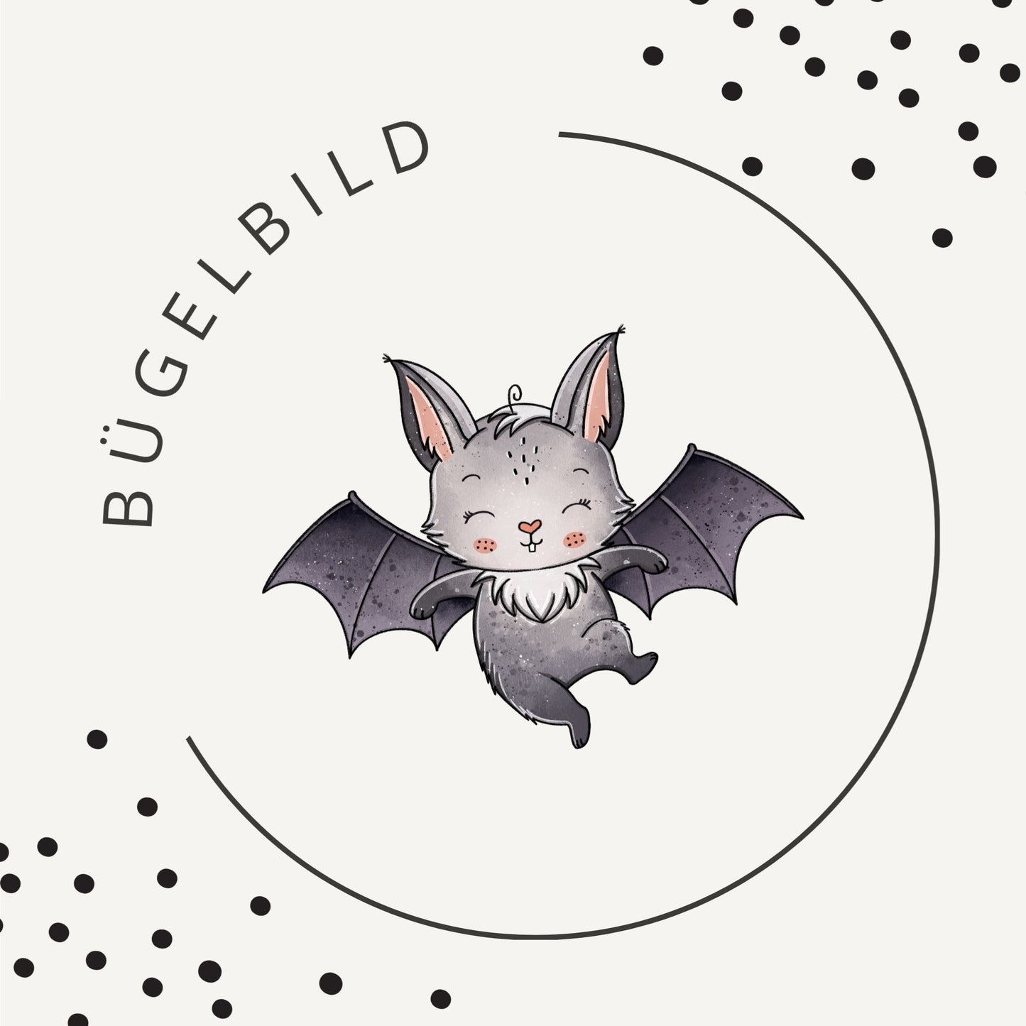 Bügelbild Fledi Grid 4