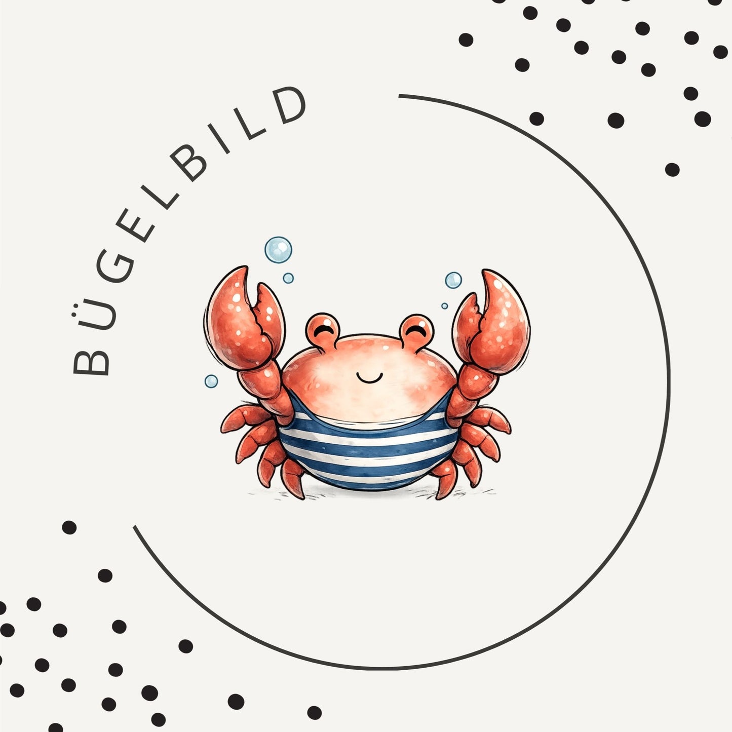Bügelbild Seaside Crab
