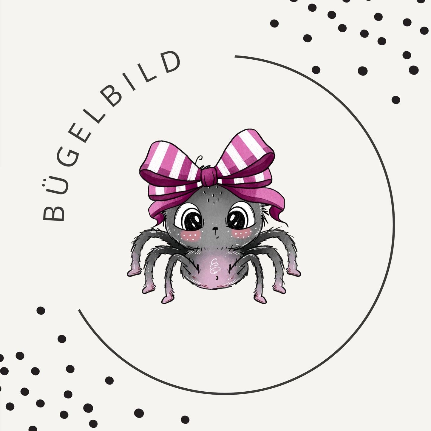 Bügelbild Little Spider Lila 2