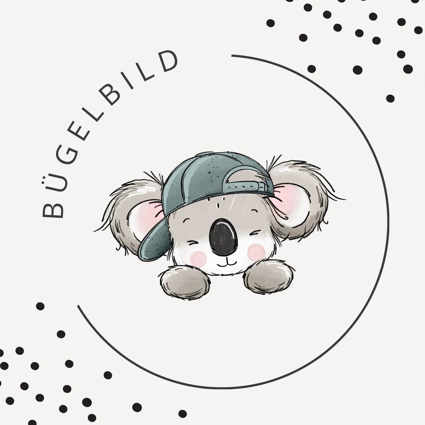 Bügelbild Koalatag Mint 2