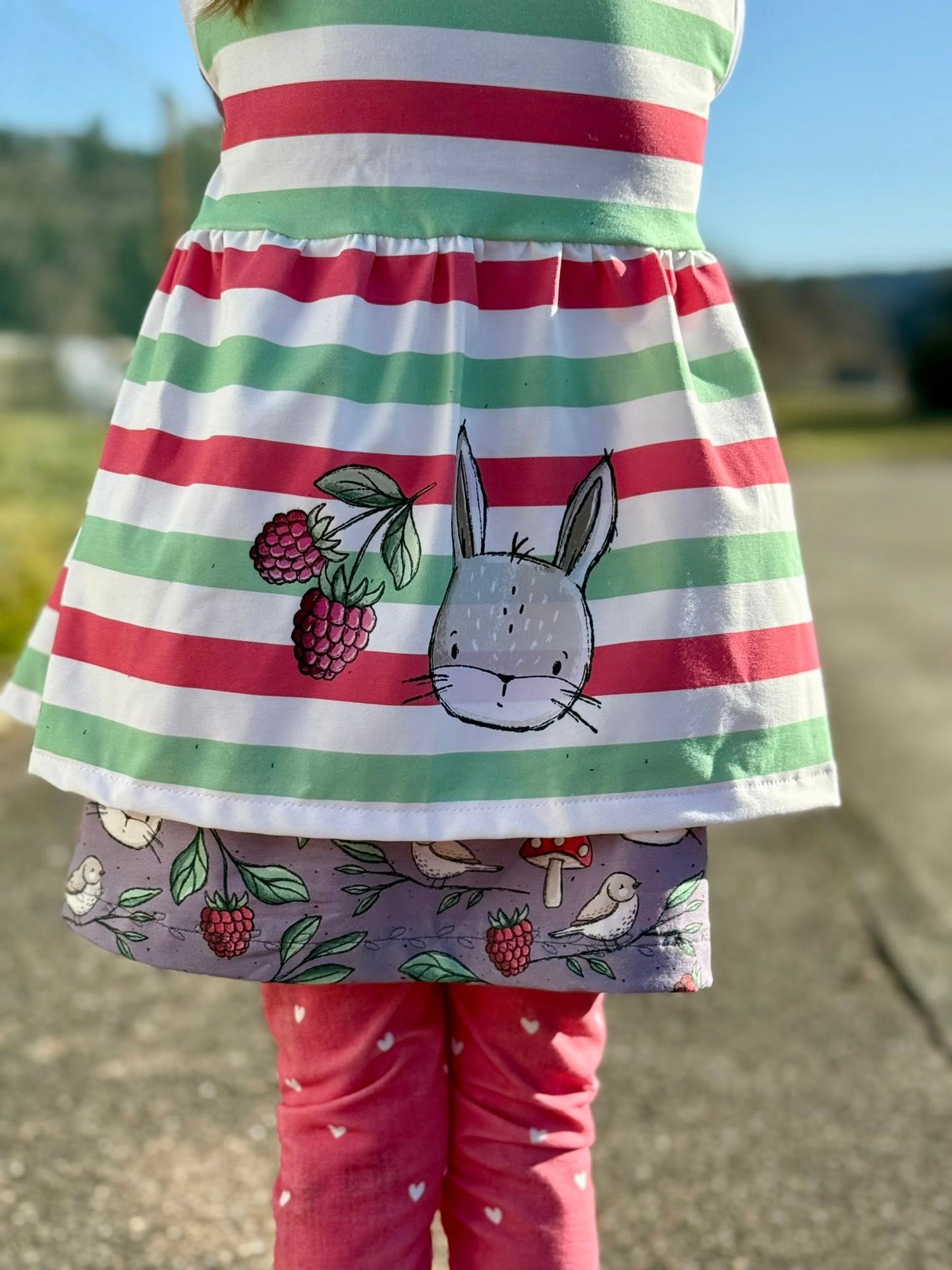 Wiesentag Lila – Waldtiere & Natur | verschiedene Stoffarten