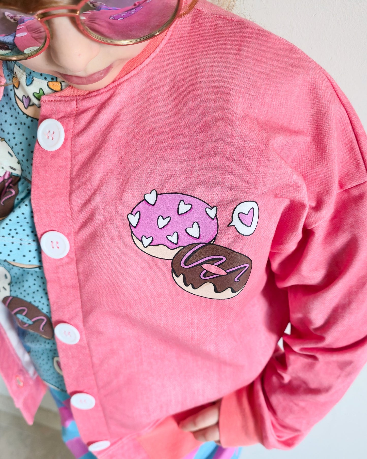 Bügelbild Donut Pop – Süße Herz Donuts