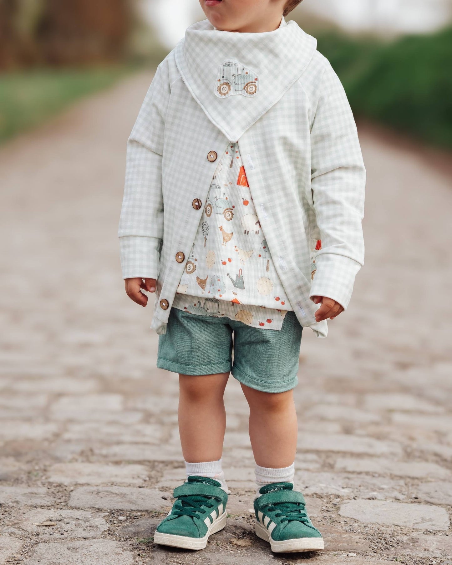 On the Farm Vichy – Bauernhof Design | auf verschiedenen Stoffarten