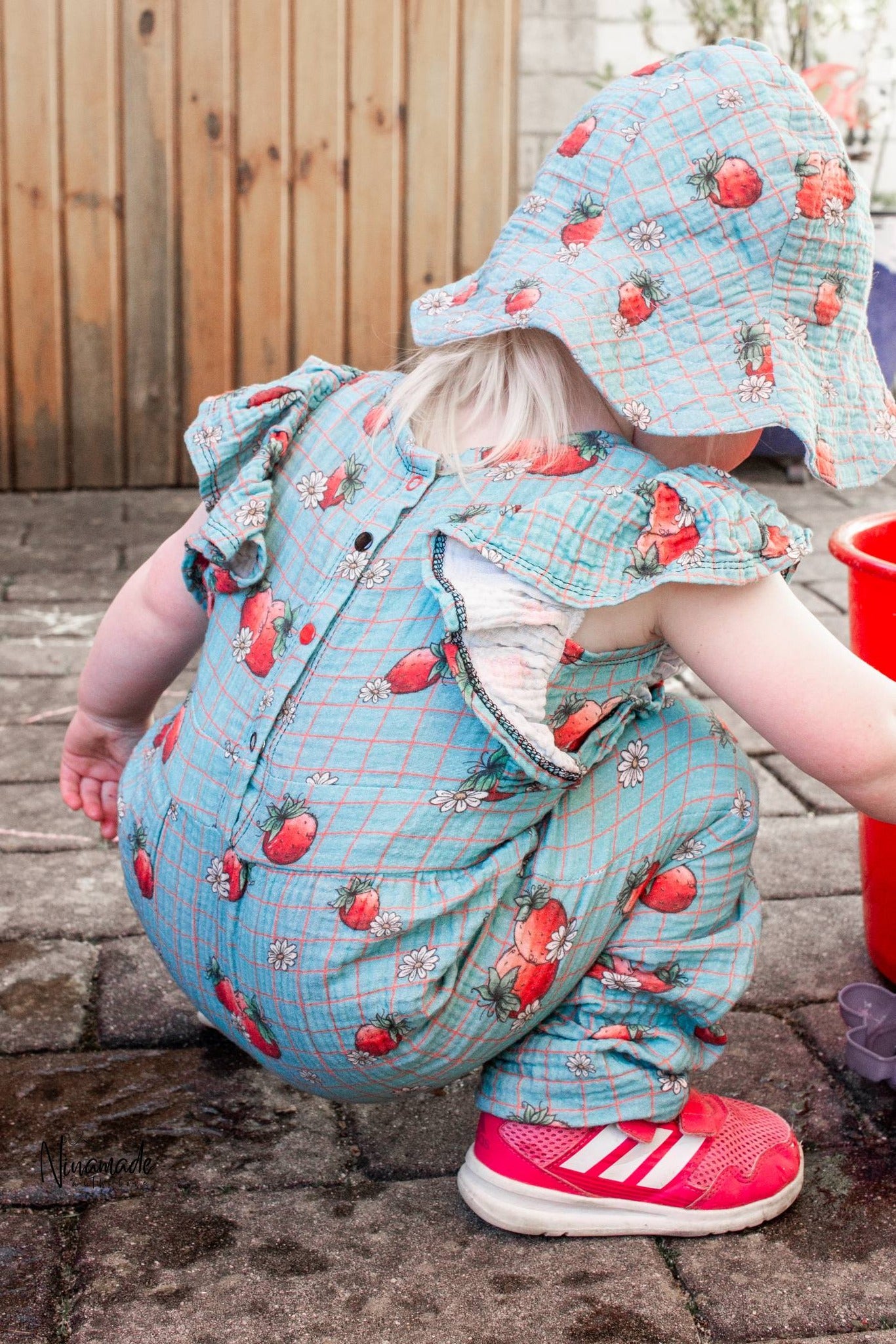 Erdbeermäuschen Mint – Kinderstoff mit Mäusen | auf verschiedenen Stoffarten