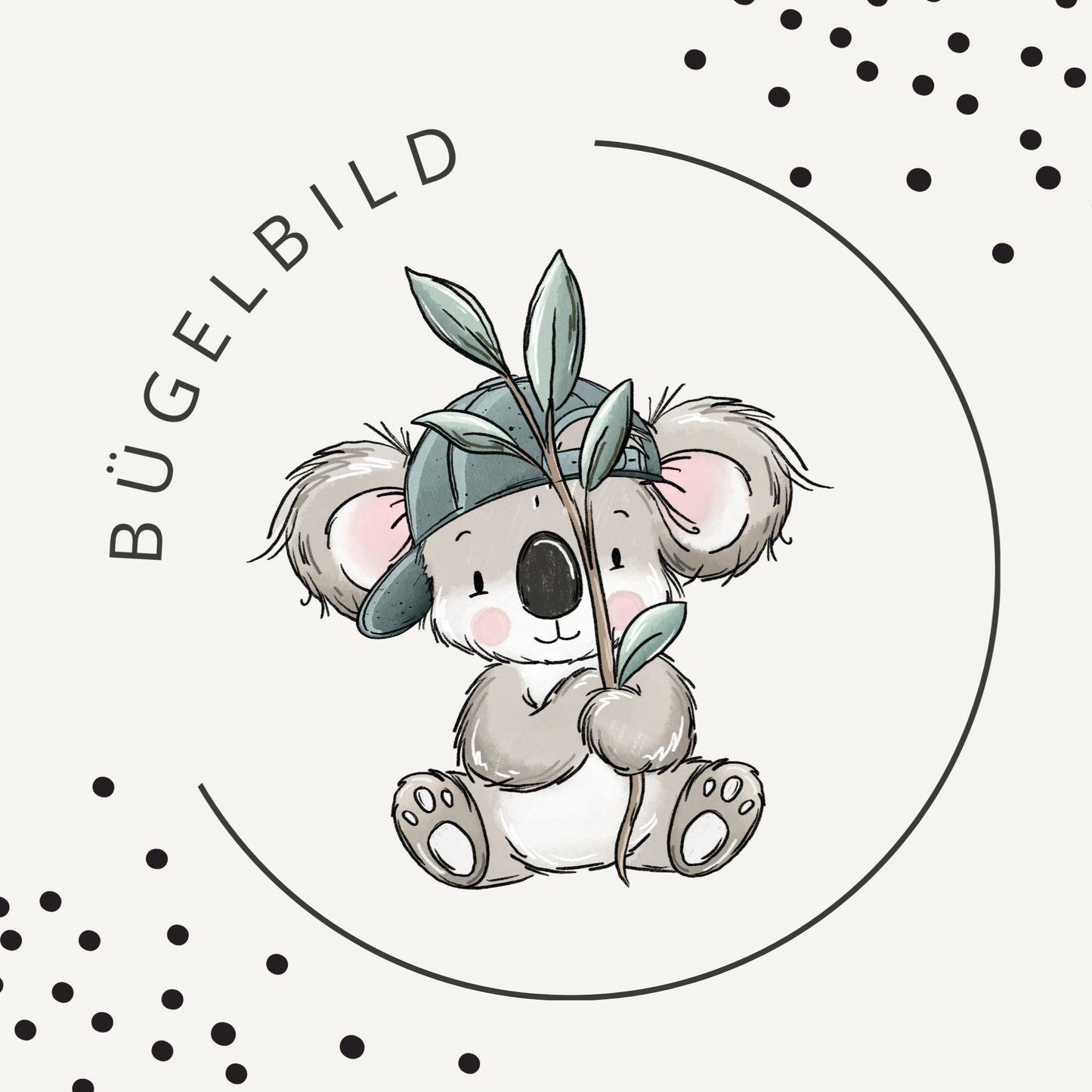 Bügelbild Koalatag Mint 1