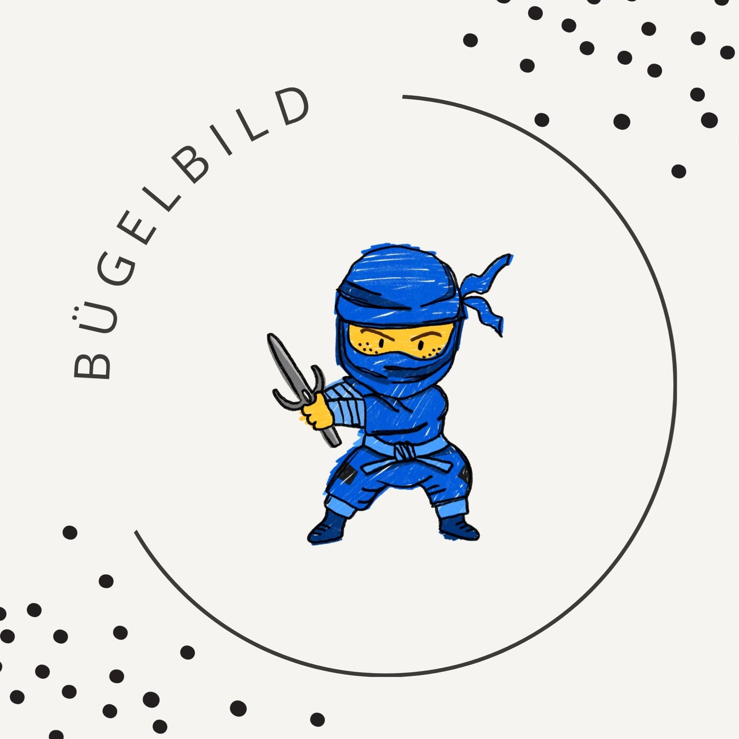 Bügelbild Ninja Action 2