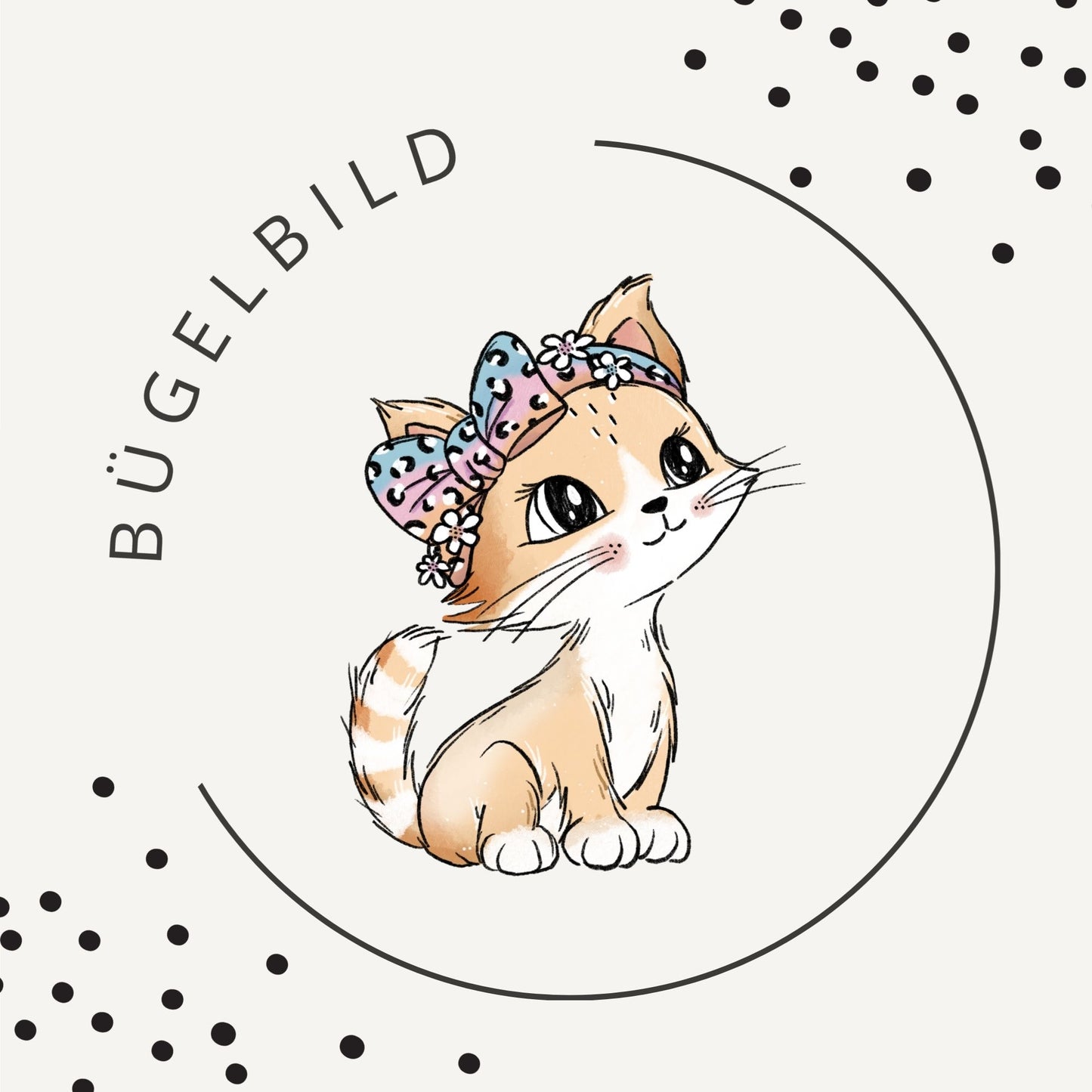 Bügelbild Kittyday Streifen 1