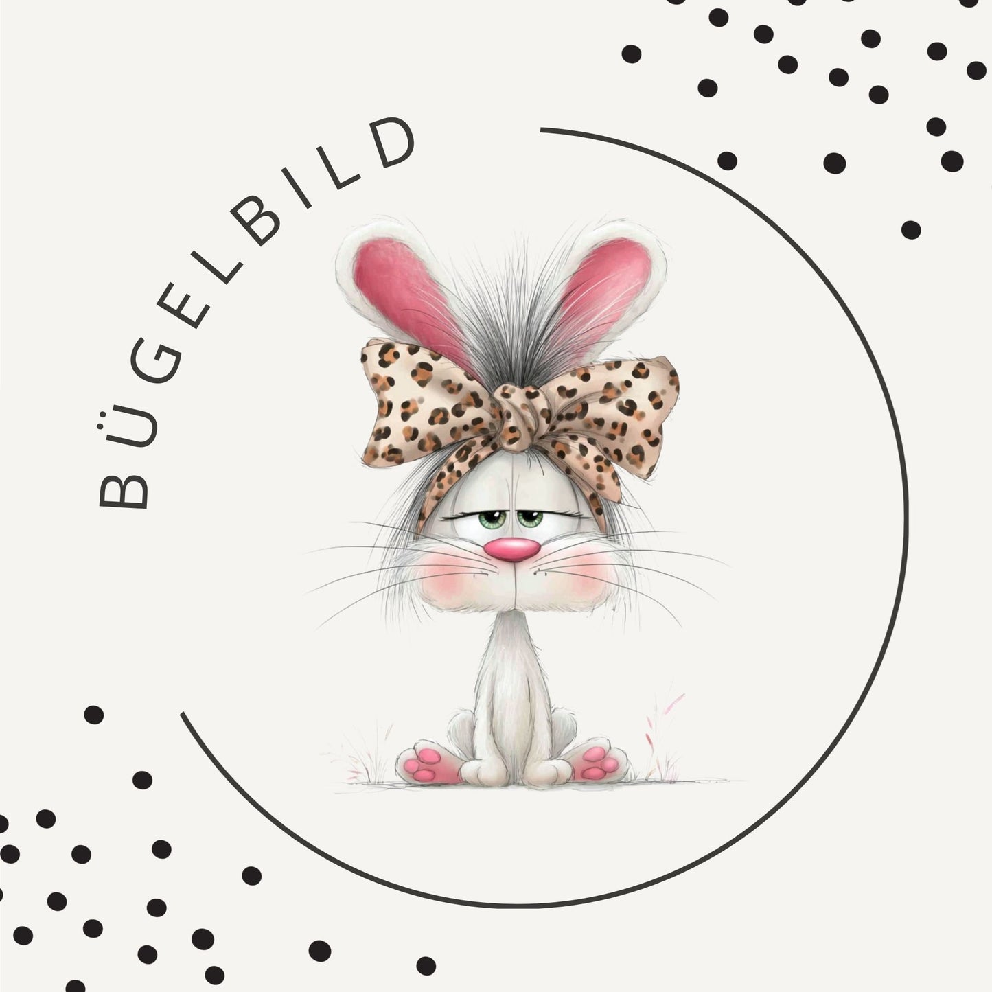 Stoffpaket Miss Bunny Rosa – verspielter Hasenstoff | verschiedene Stoffarten