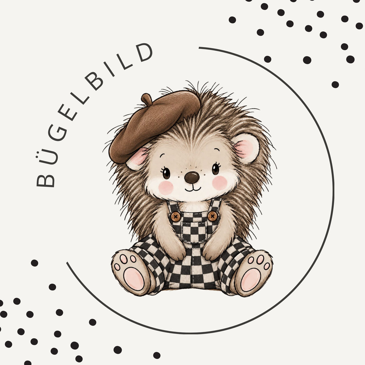 Bügelbild Igelglück Boy