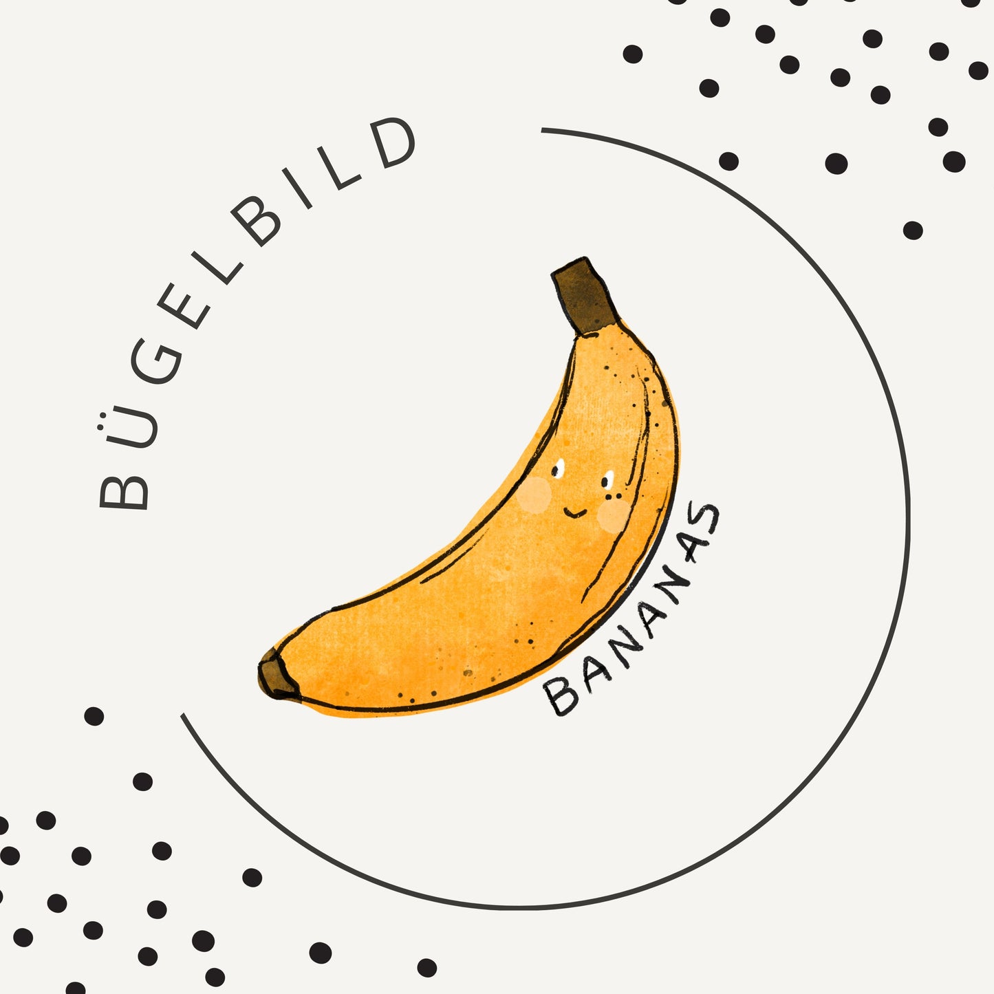 Bügelbild Bananas