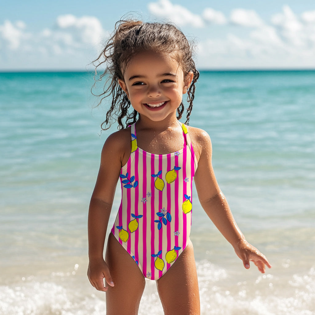 Safe Swim Zitronen | auf verschiedenen Stoffarten