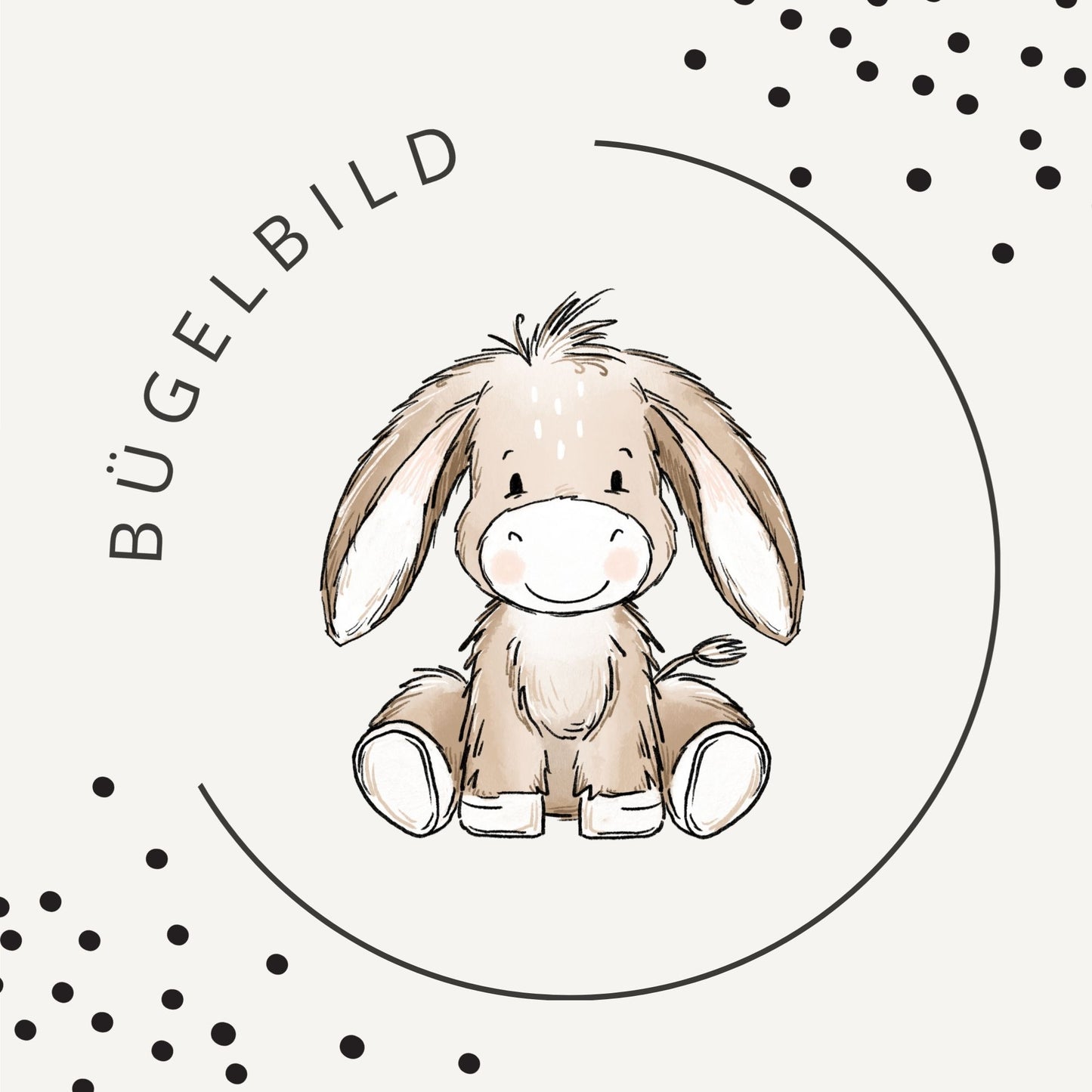 Bügelbild Eselliebe Girl