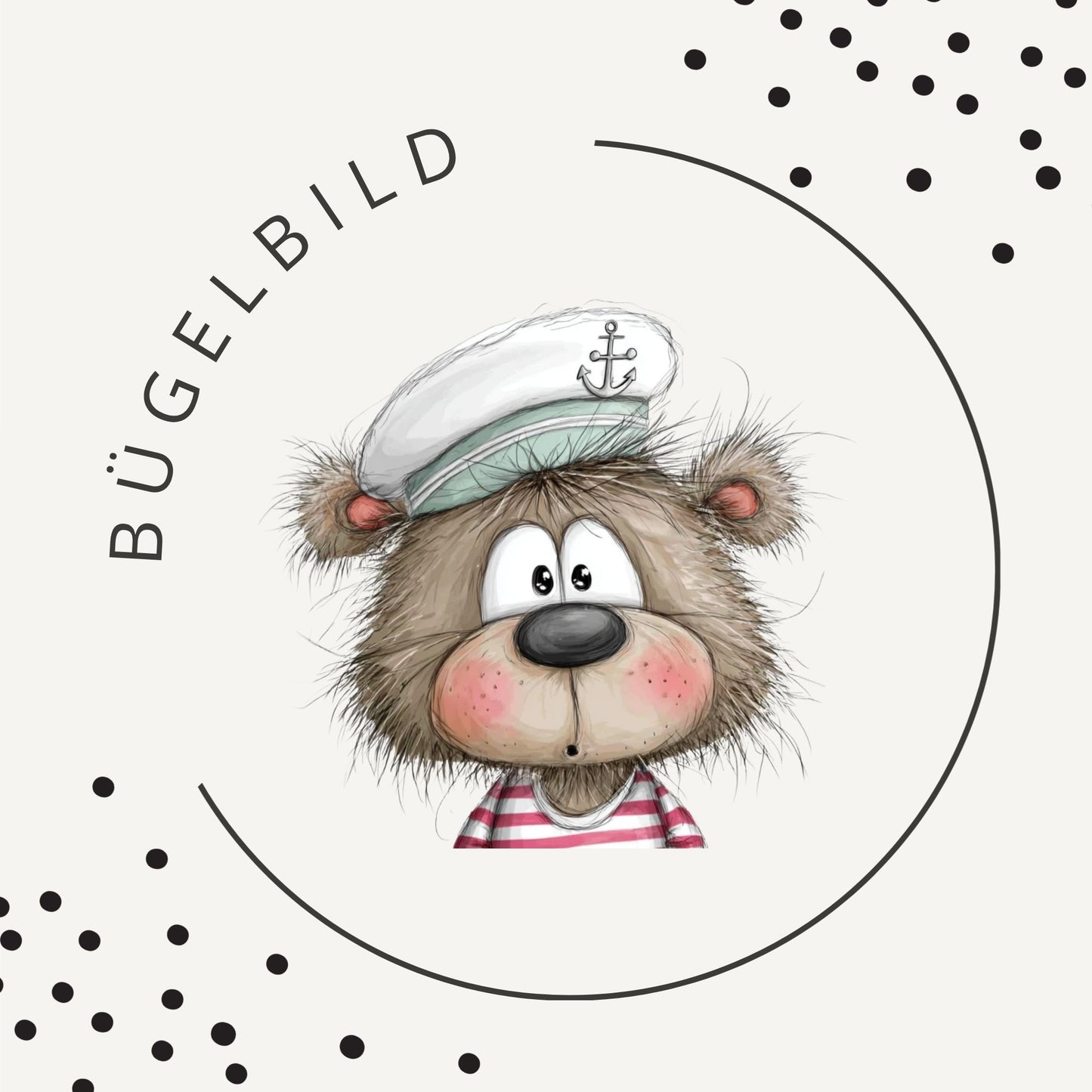 Bügelbild Ahoi Bär