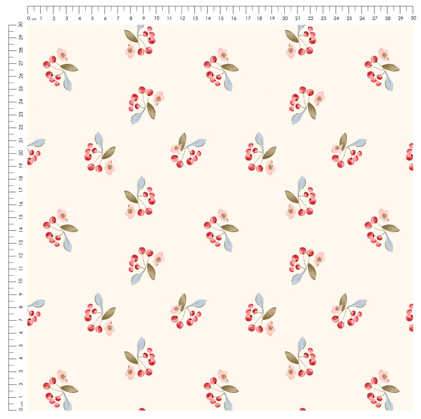 Swan Garden Dreams Beeren – zarter Blumenstoff mit Beeren | auf verschiedenen Stoffarten