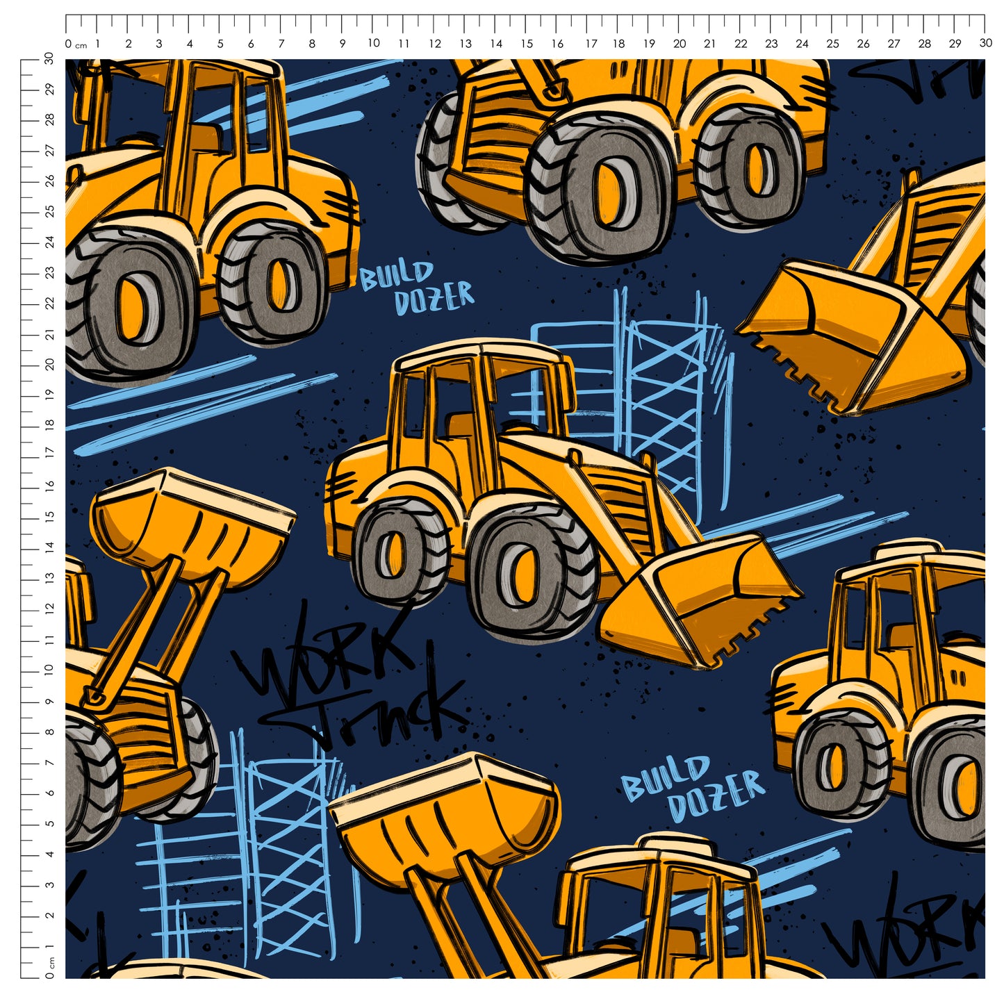 Work Dozer | auf verschiedenen Stoffarten