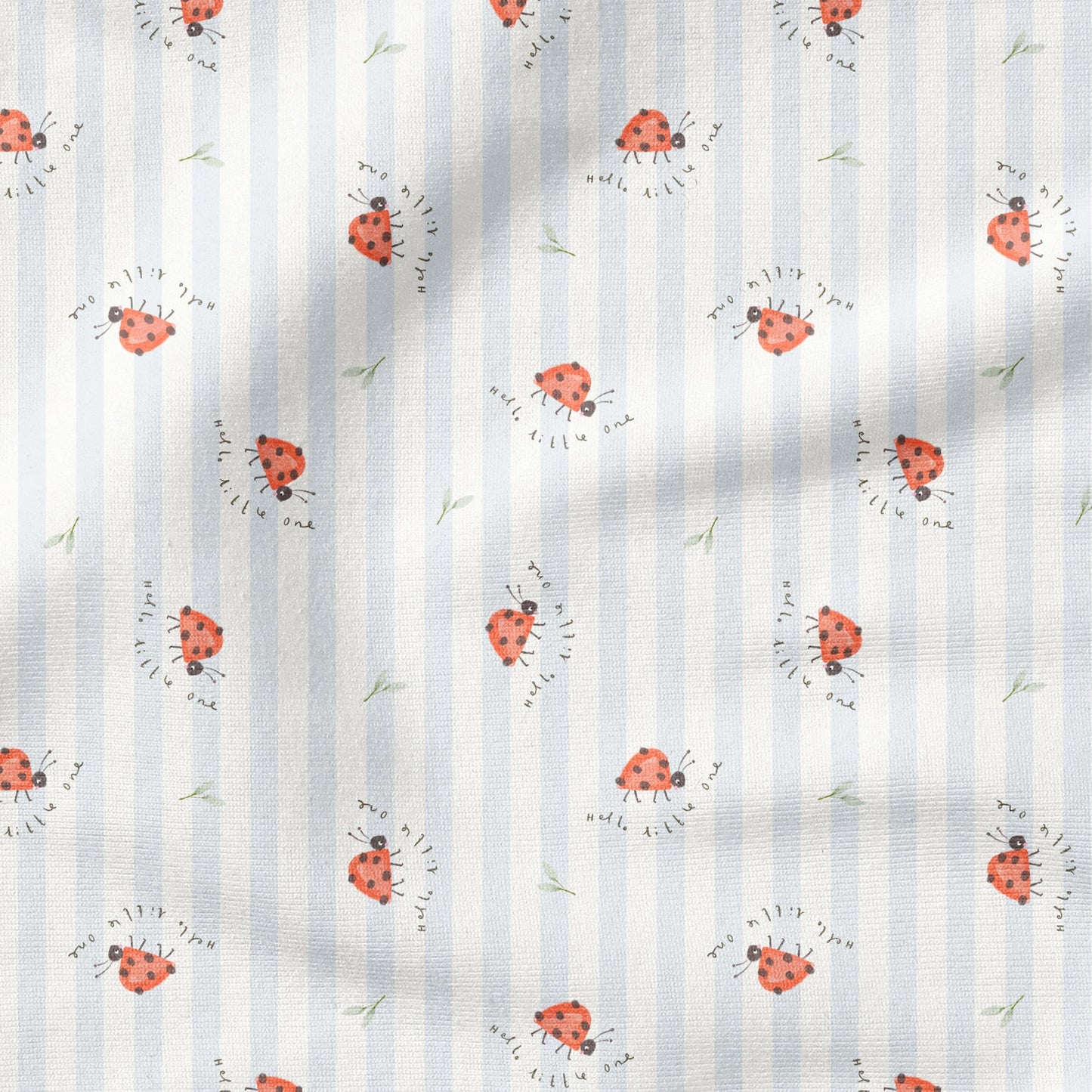 Little Ladybug Solo Stripes | auf verschiedenen Stoffarten