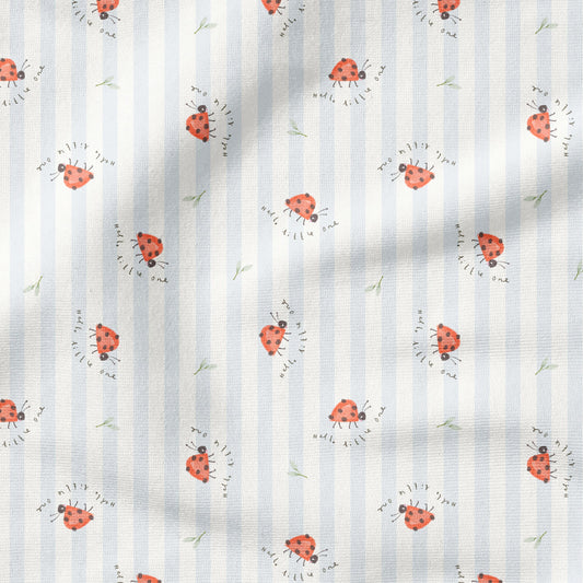 Little Ladybug Solo Stripes | auf verschiedenen Stoffarten