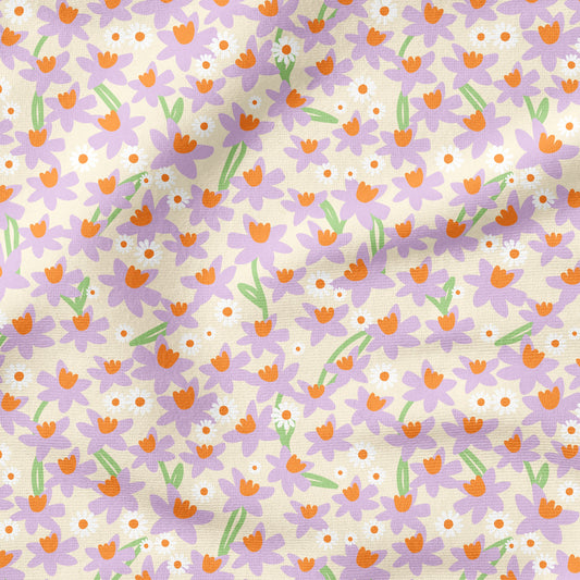 Darling Daffodils Creme – florales Design | auf verschiedenen Stoffarten