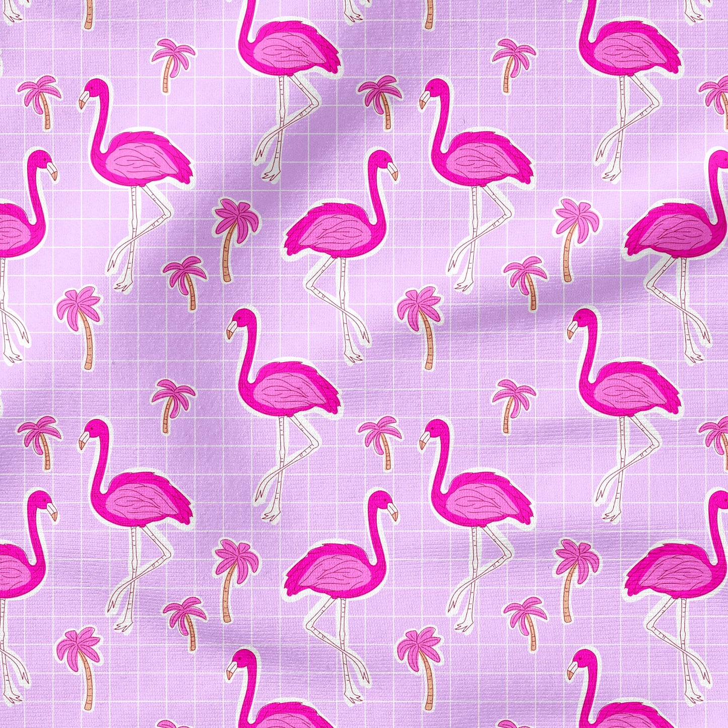 Safe Swim Blumen Flamingo | auf verschiedenen Stoffarten
