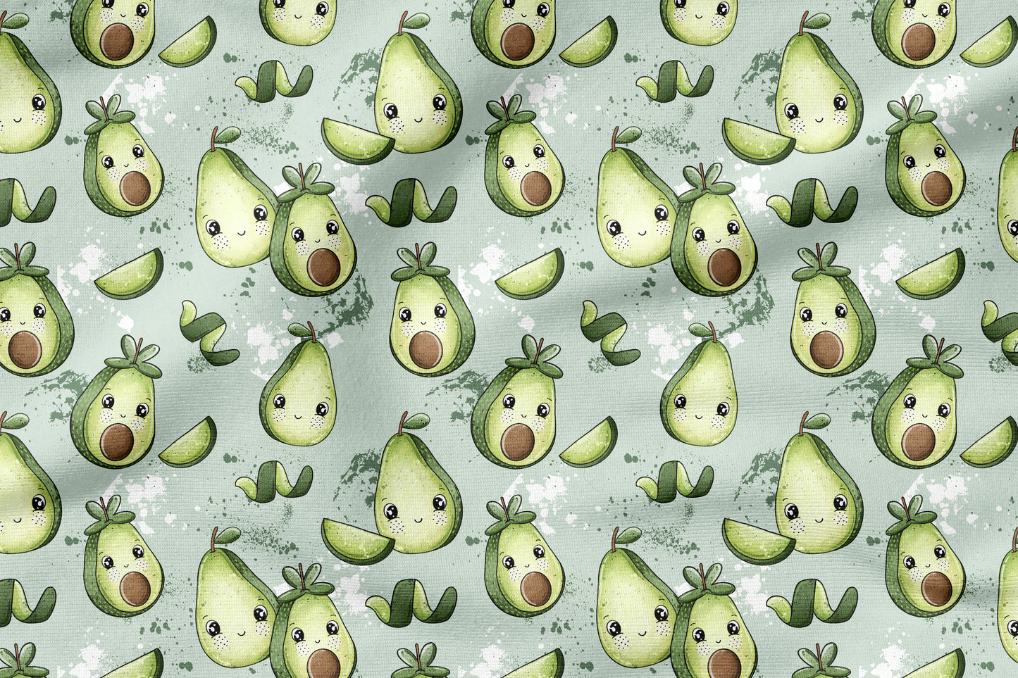 Avocadolies – süßer Avocado Kinderstoff | verschiedene Stoffarten