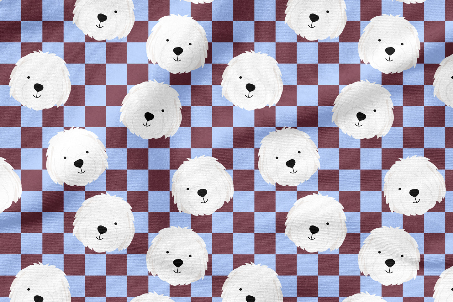Fluffy Check | auf verschiedenen Stoffarten
