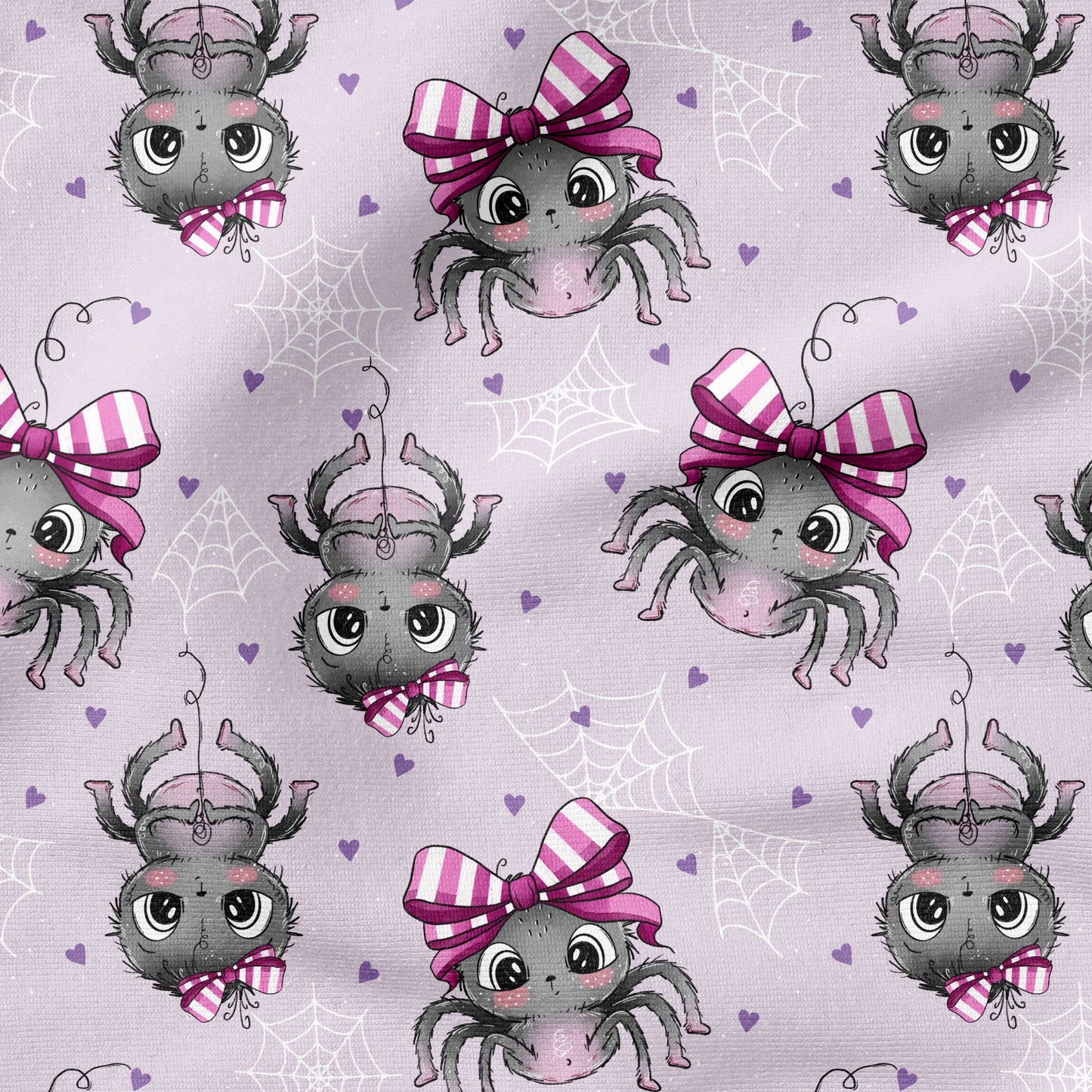 Little Spider Lila | auf verschiedenen Stoffarten