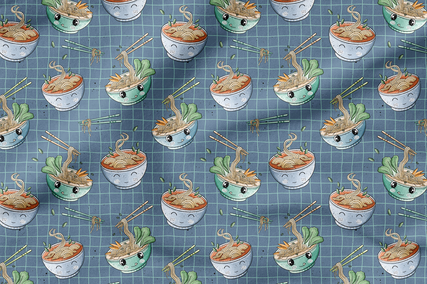 Ramen – moderner Food-Kinderstoff | verschiedene Stoffarten