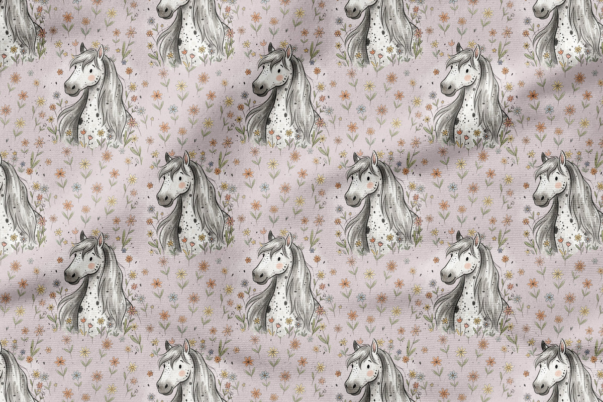 Meadow Dreams Mauve | auf verschiedenen Stoffarten