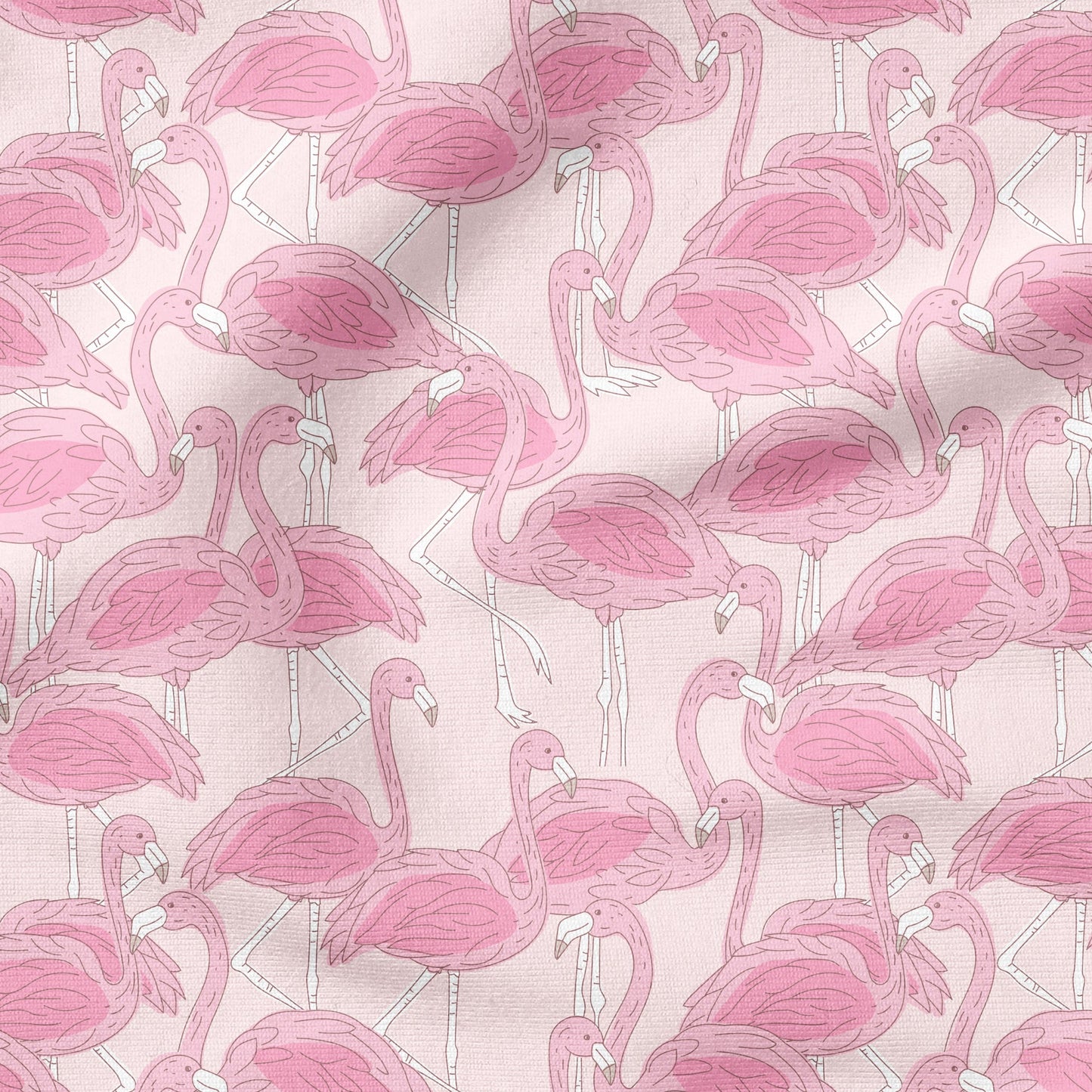 Flamingo Party Rosa | auf verschiedenen Stoffarten
