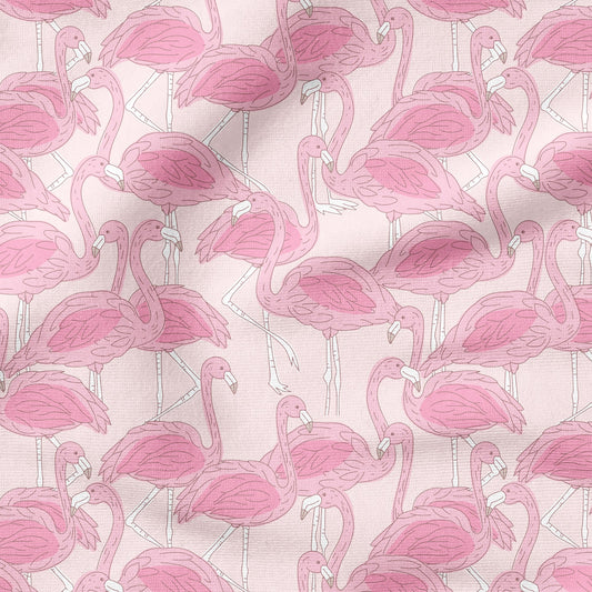 Flamingo Party Rosa | auf verschiedenen Stoffarten