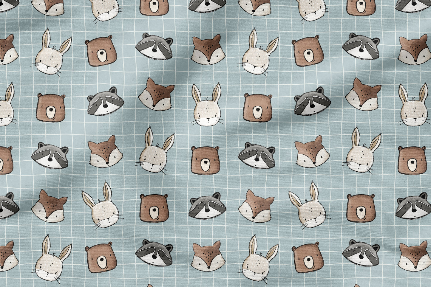 Little Forest Faces | auf verschiedenen Stoffarten