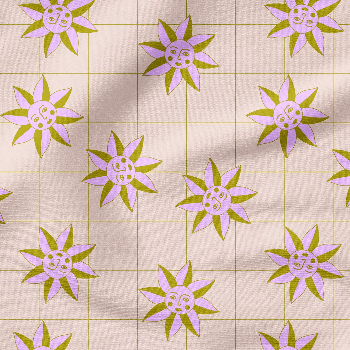 Sunshine Grid | auf verschiedenen Stoffarten