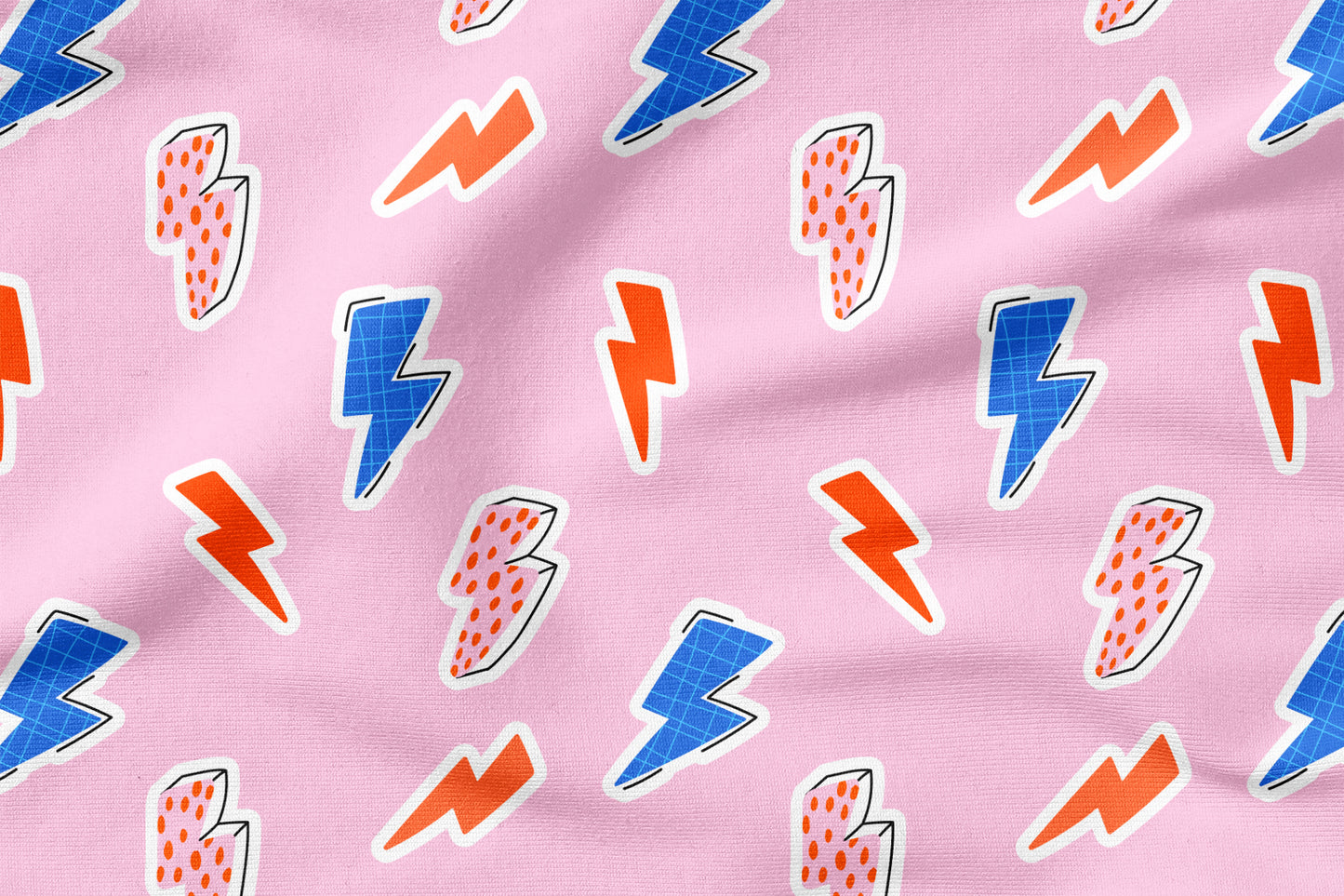 Flash Vibes | auf verschiedenen Stoffarten