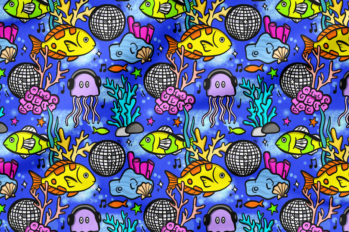 Disco Reef | auf verschiedenen Stoffarten