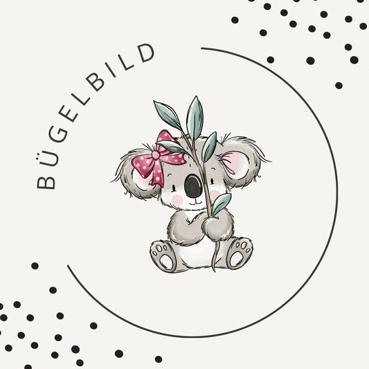 Bügelbild Koalatag Rosa 1
