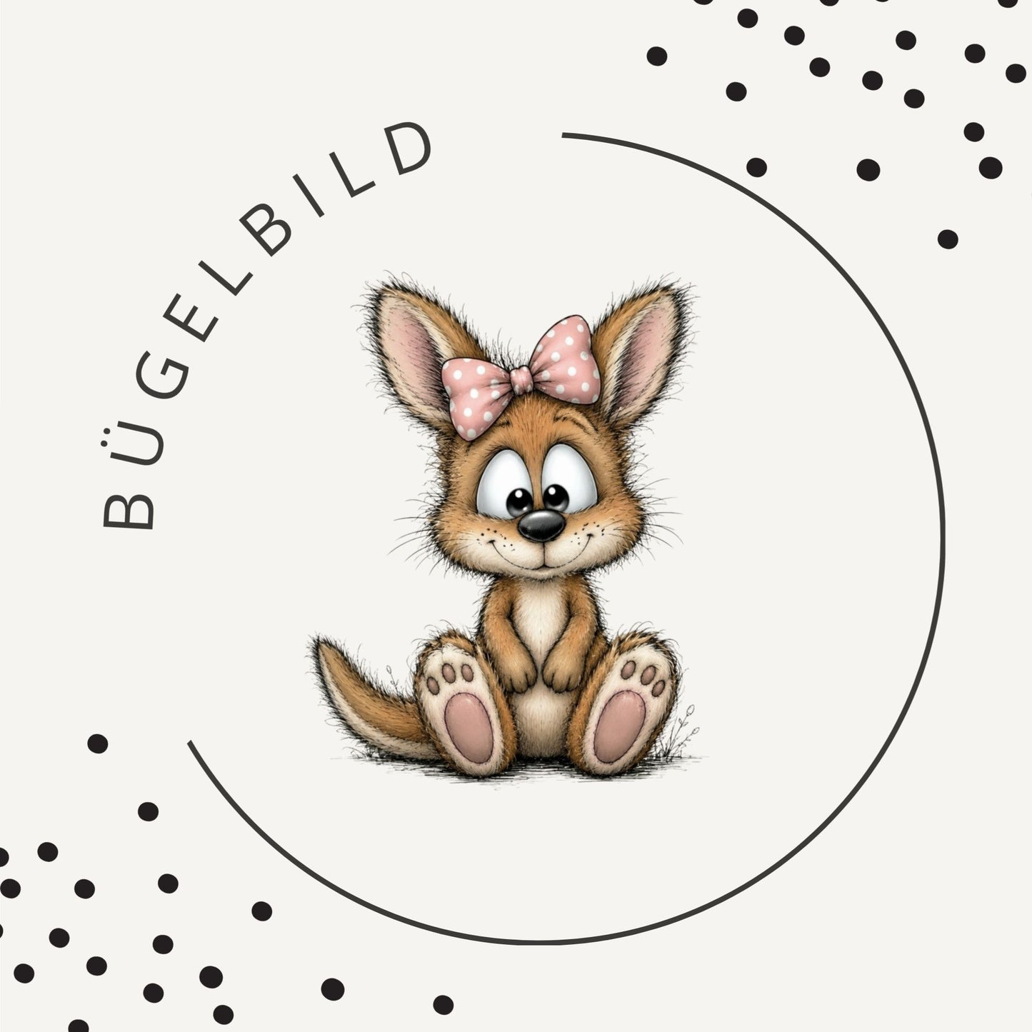 Bügelbild Kängurumädchen 2