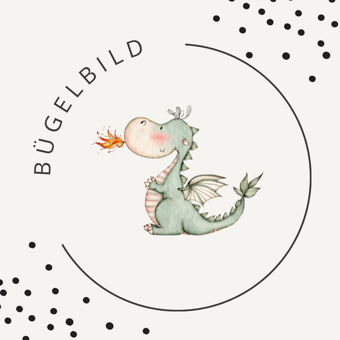 Bügelbild Drache Kunibert