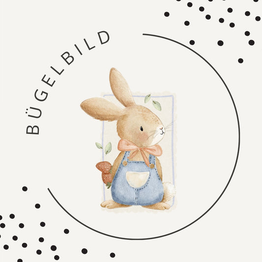 Bügelbild Bunny & Bloom Cottage 2 – Hase im Cottagecore Stil