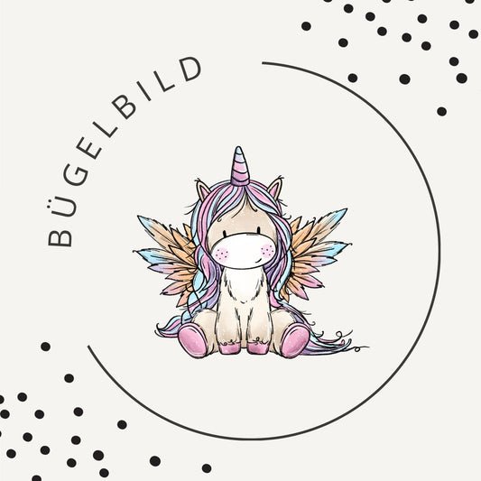 Bügelbild Einhornliebe 1