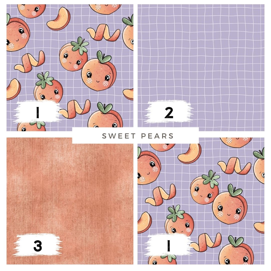 Stoffpaket Sweet Pears – Fruchtstoff | verschiedene Stoffarten