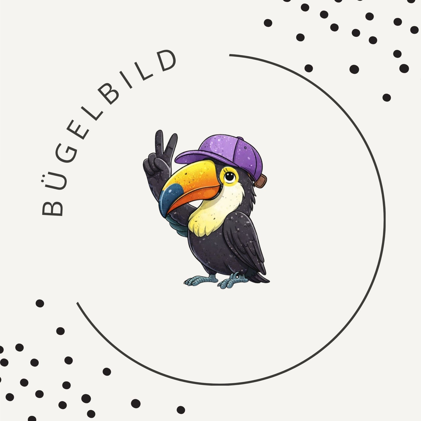Bügelbild Toucan Vibes 1