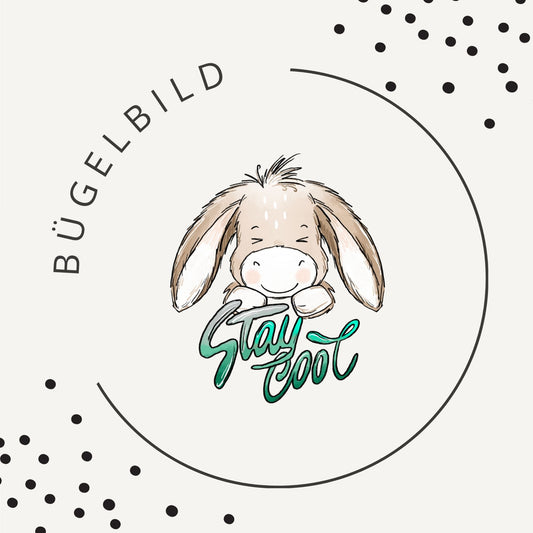 Bügelbild Eselliebe Boy Grid 2