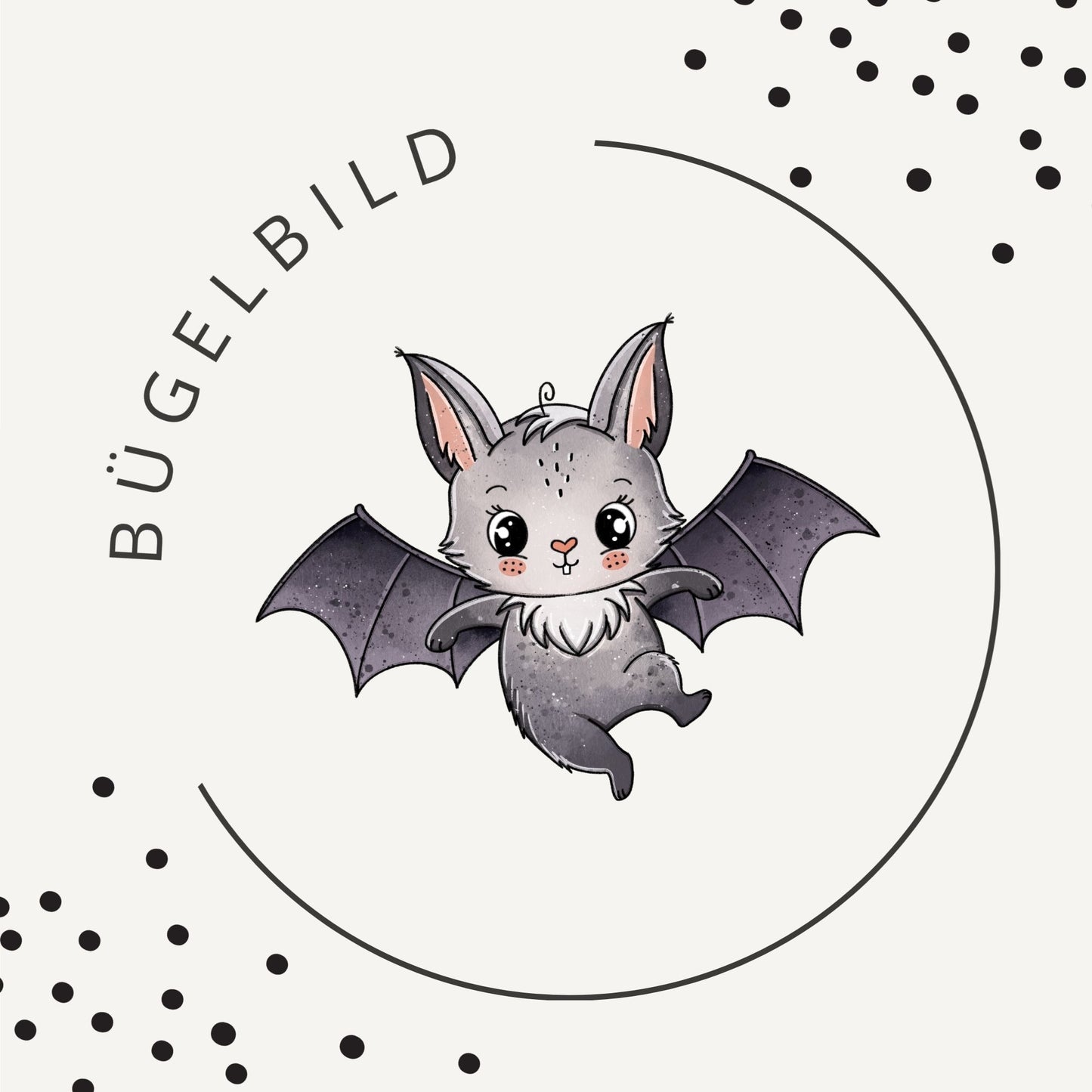 Bügelbild Fledi Grid 3