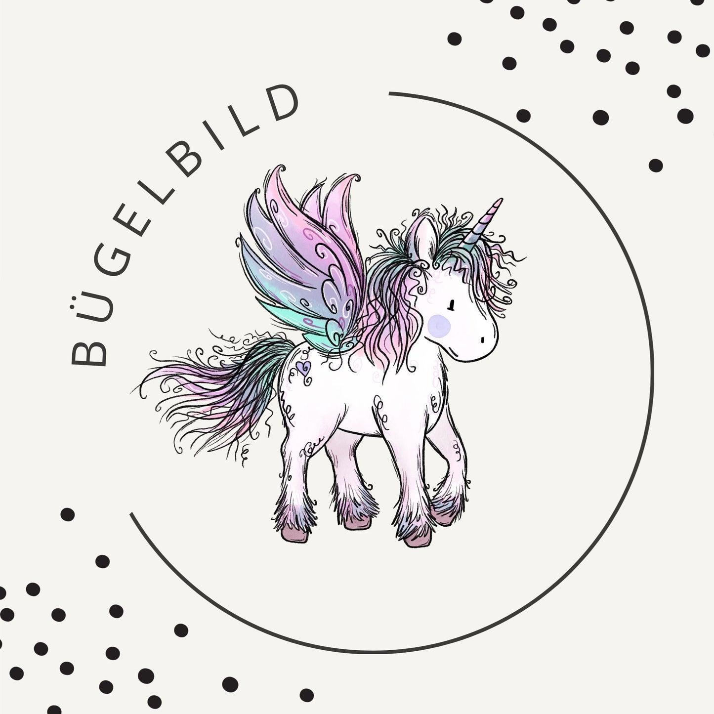 Stoffpaket Einhornzeit Blau – Einhorn Stoff in Blau | verschiedene Stoffarten