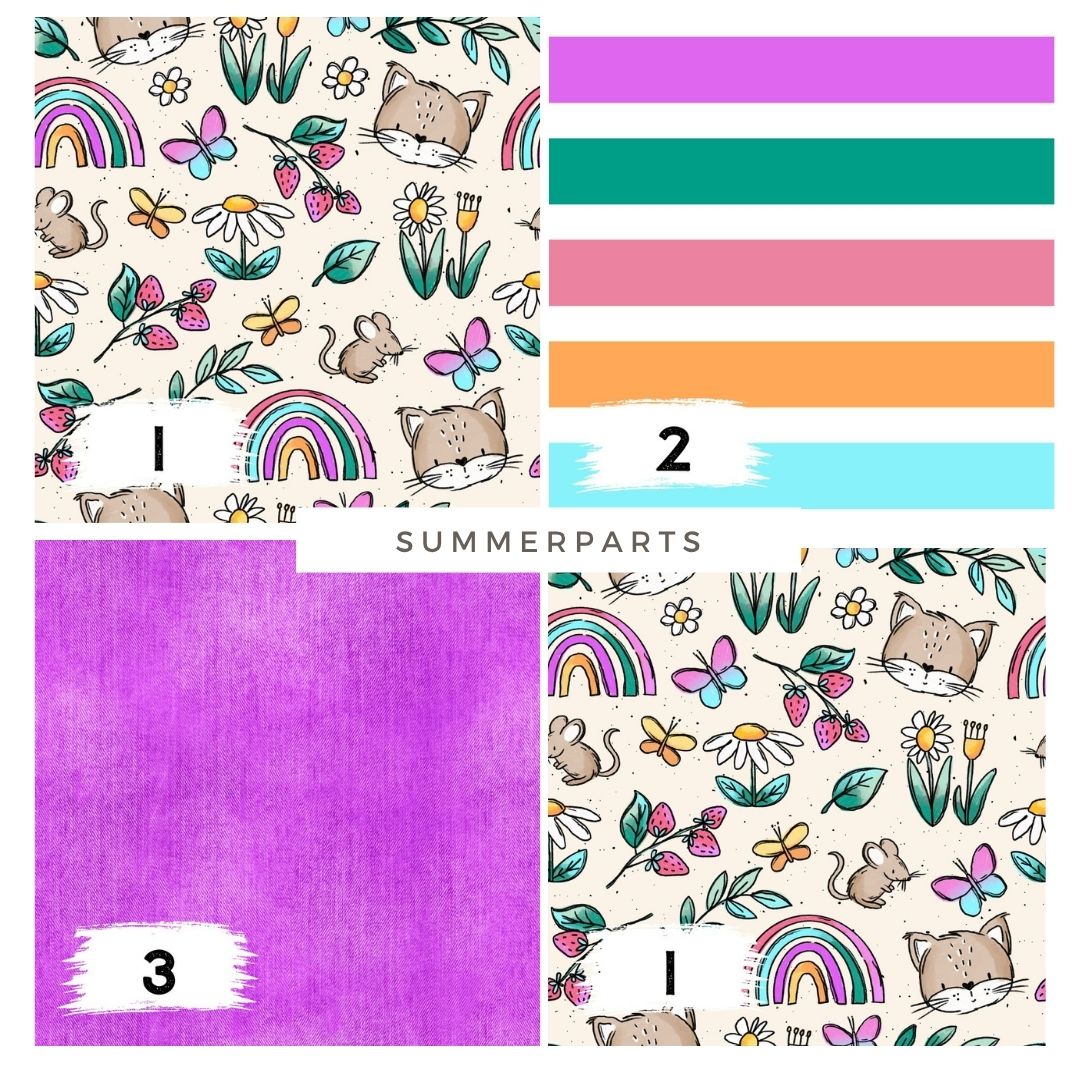 Stoffpaket Summerparts | auf verschiedenen Stoffarten