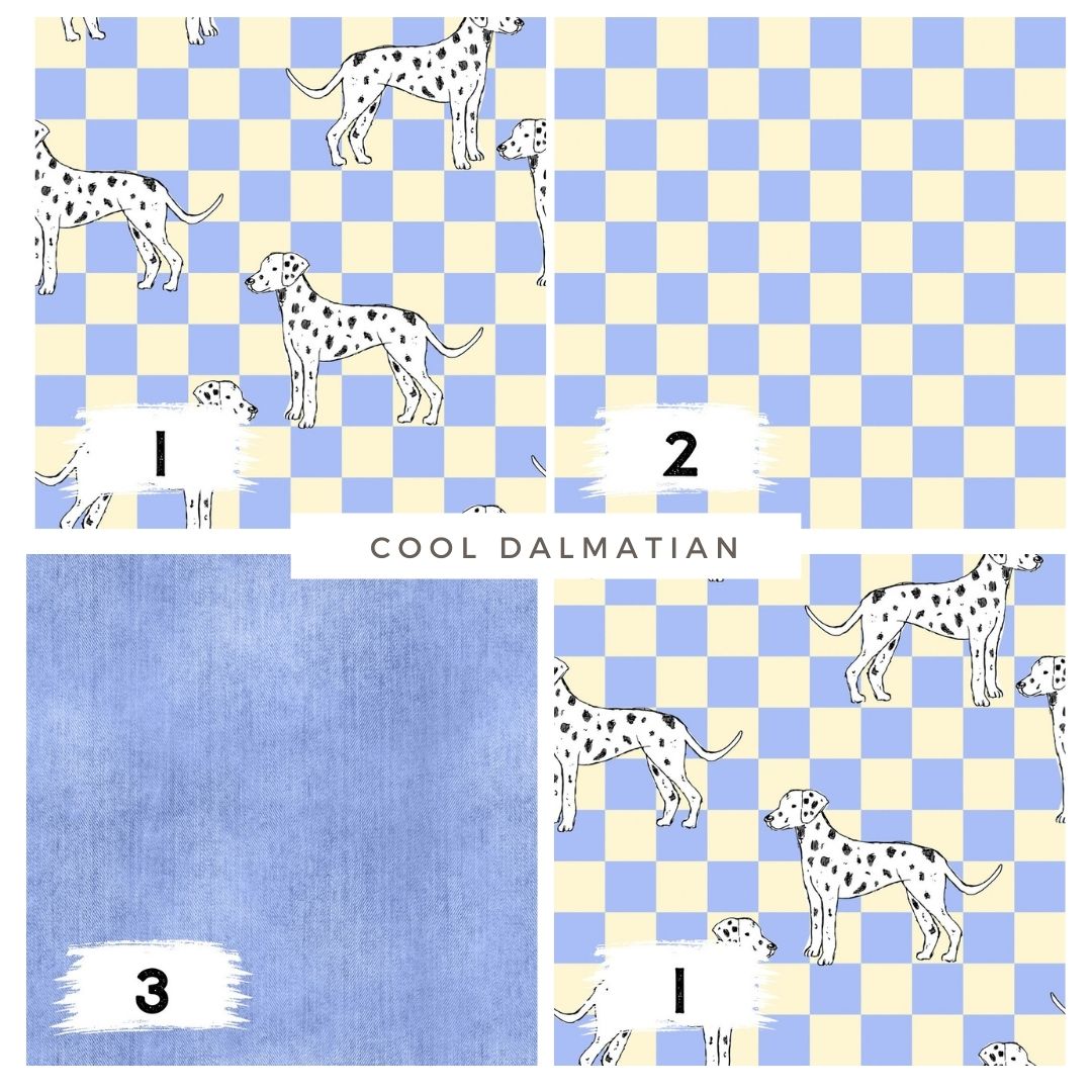 Cool Dalmatian – Dalmatiner Design | auf verschiedenen Stoffarten