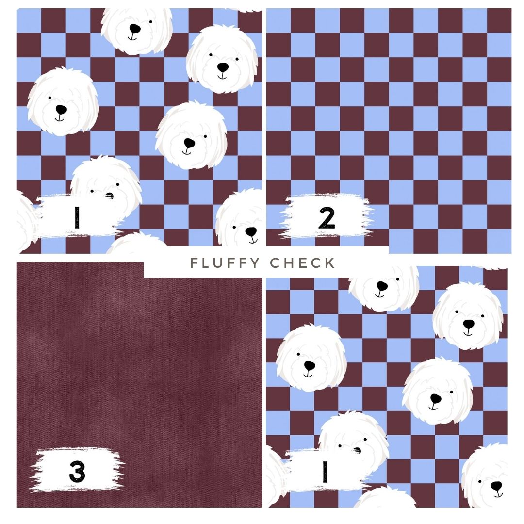 Fluffy Check | auf verschiedenen Stoffarten