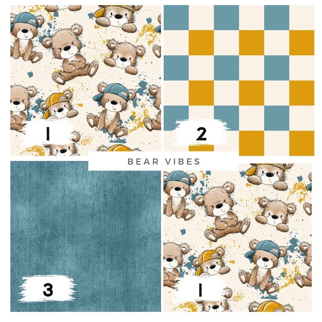 Bear Vibes – Cooler Bären Stoff | auf verschiedenen Stoffarten